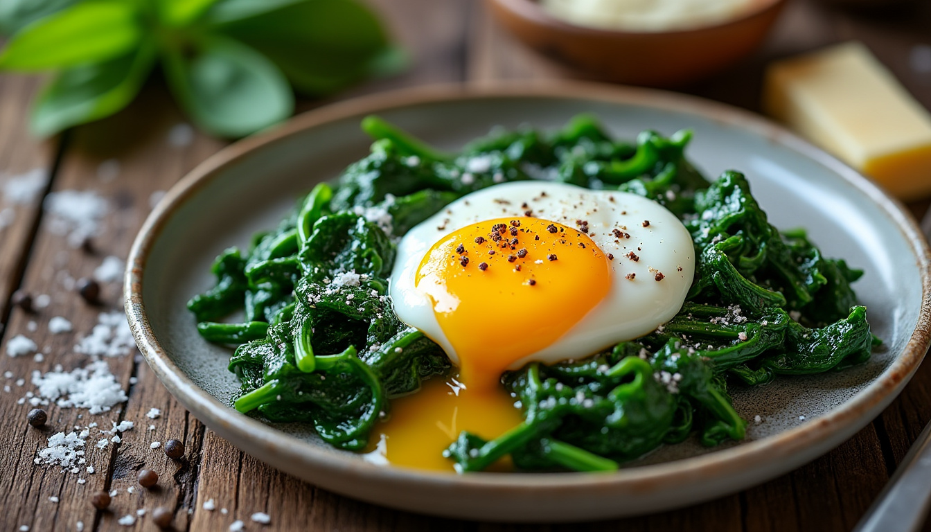 découvrez comment préparer facilement des recettes délicieuses à base d'épinards et œuf poché. suivez nos astuces simples pour réussir un plat sain, rapide et plein de saveurs !