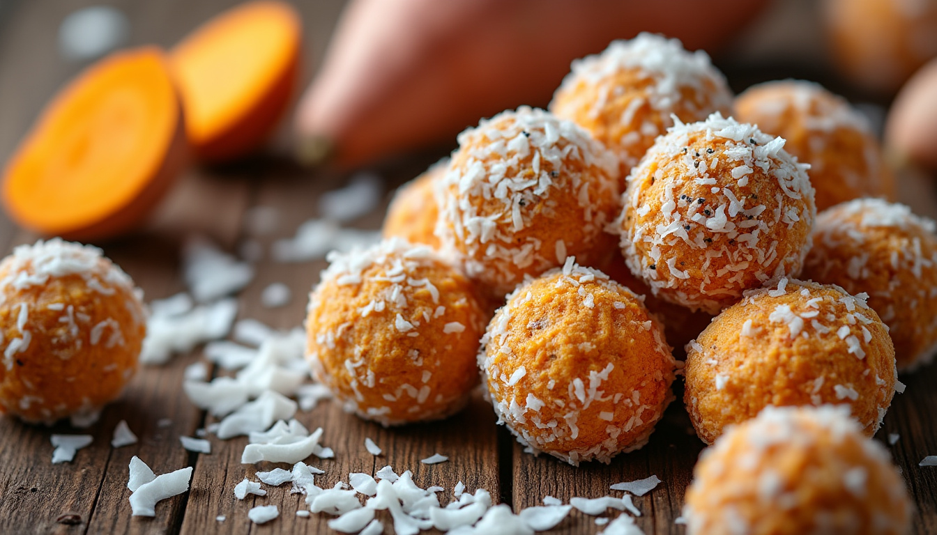 découvrez une recette facile d’energy balls à la patate douce et coco, idéale pour un encas sain, gourmand et riche en énergie tout au long de la journée.