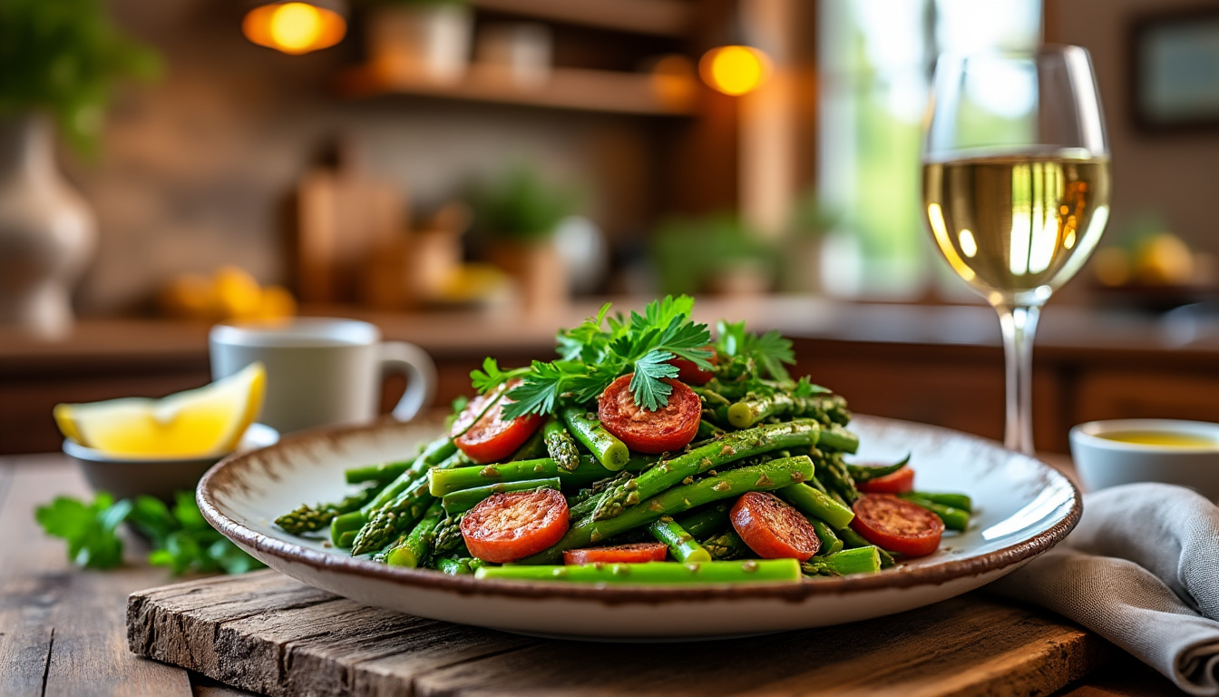 découvrez des recettes originales alliant asperges et chorizo pour apporter une touche gourmande et créative à vos repas. inspirez-vous et régalez-vous avec des saveurs inédites !