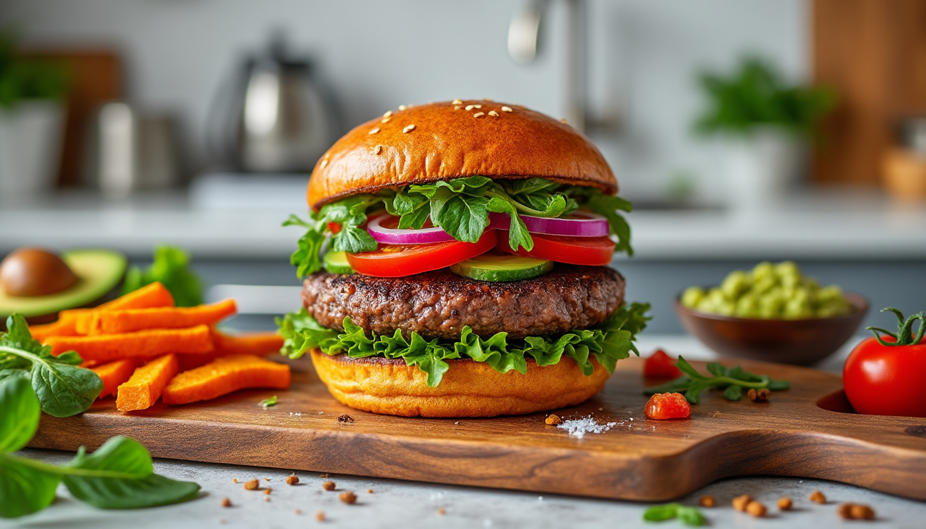 découvrez nos recettes de burgers paléo pour 2025 : savourez un burger sain, gourmand et compatible avec votre mode de vie, sans compromis sur le goût ni votre bien-être.