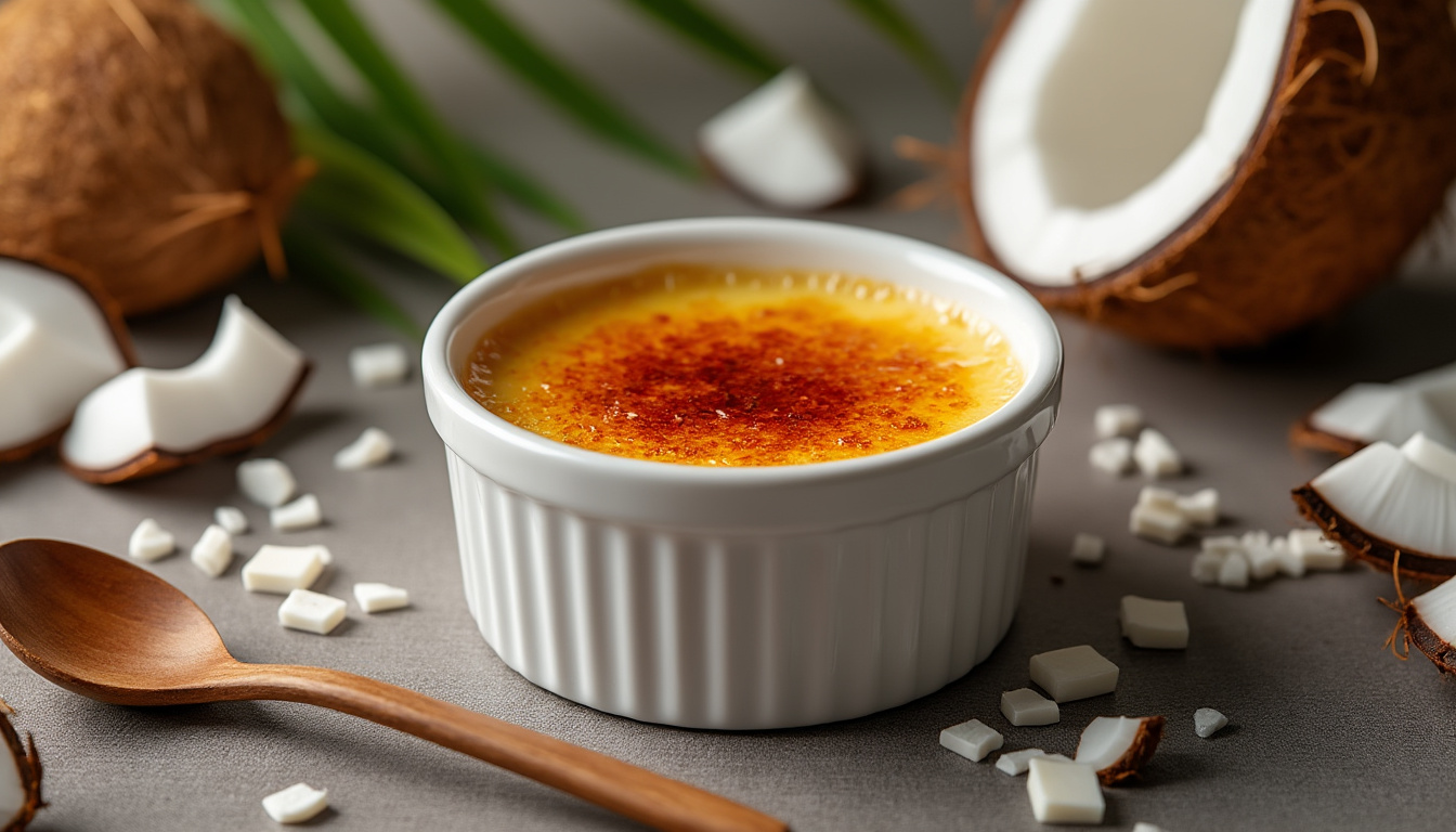 découvrez tous les secrets de la crème brûlée à la noix de coco : une recette facile, des astuces de préparation et des conseils pour réussir ce dessert gourmand et exotique à la perfection.