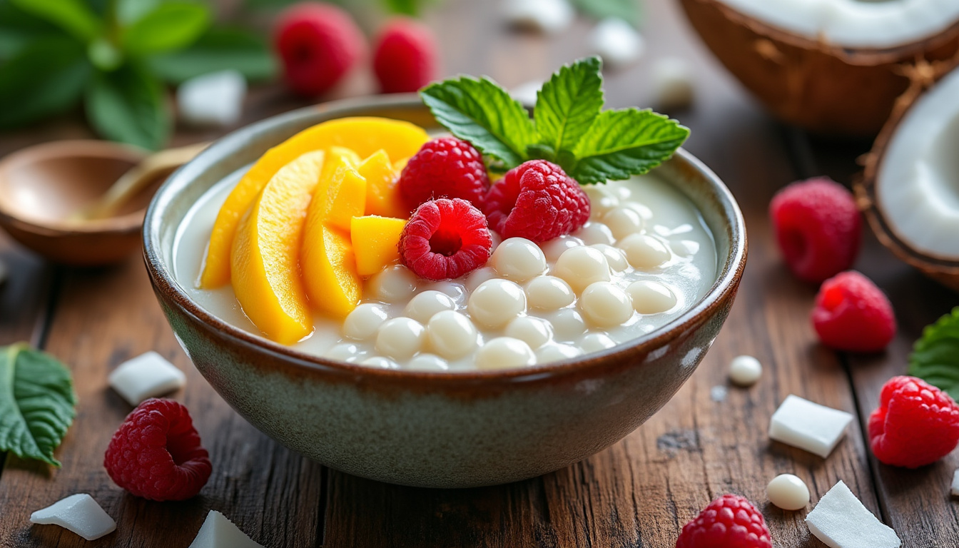 découvrez des recettes faciles de tapioca au lait de coco, simples et rapides à préparer chez vous. savourez un dessert exotique et onctueux avec des ingrédients du quotidien.